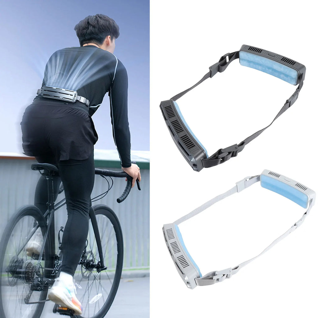 New ice belt fan Smart Portable Hanging Waist Fan Mini Usb Cooling Ice Outdoor Sport Fan Portable Small Fan Summer Cooler