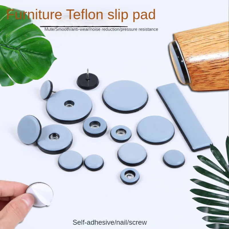 4pcs Heavy Furniture Easy To Move Slider Pad Chair Table Base Protection Leg Anti-wear Floor Mat Furniture Hardware with Screws