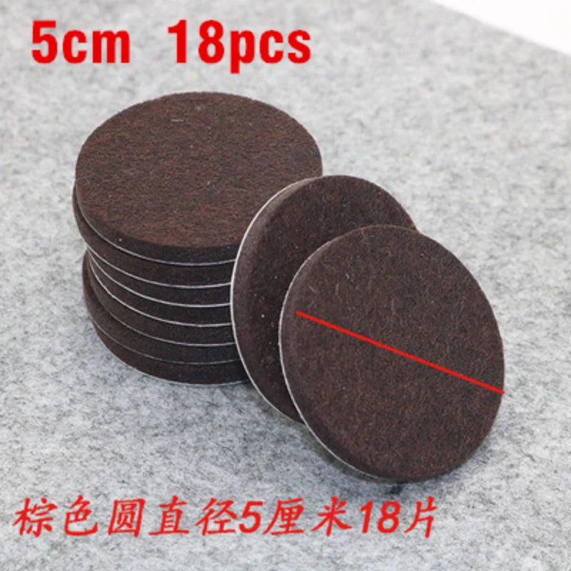 Self Adhesive Felt Chair Leg Pads Floor Protectors Furniture Legs Table Leg Covers Round Bottom Anti-Slip Pads Chair Socks Feet