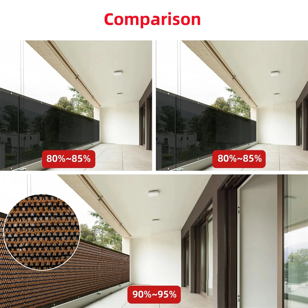 1Pc Anti-UV Sunshade Net Balcony Privacy Fence Garden Succulent Plant Shade Mesh Swimming Pool Effective Shading Cover 4 Colors