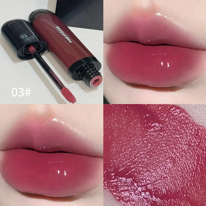 Red Brown Mirror Lip Glaze Liquid Lipstick