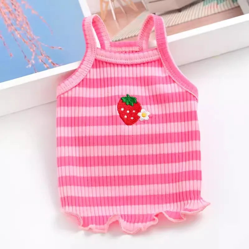 Small Dog Dresses Princess Clothes for Puppy Vest Floral Costume for Medium Pet Pomeranian Chihuahua Ropa Perro Skirt