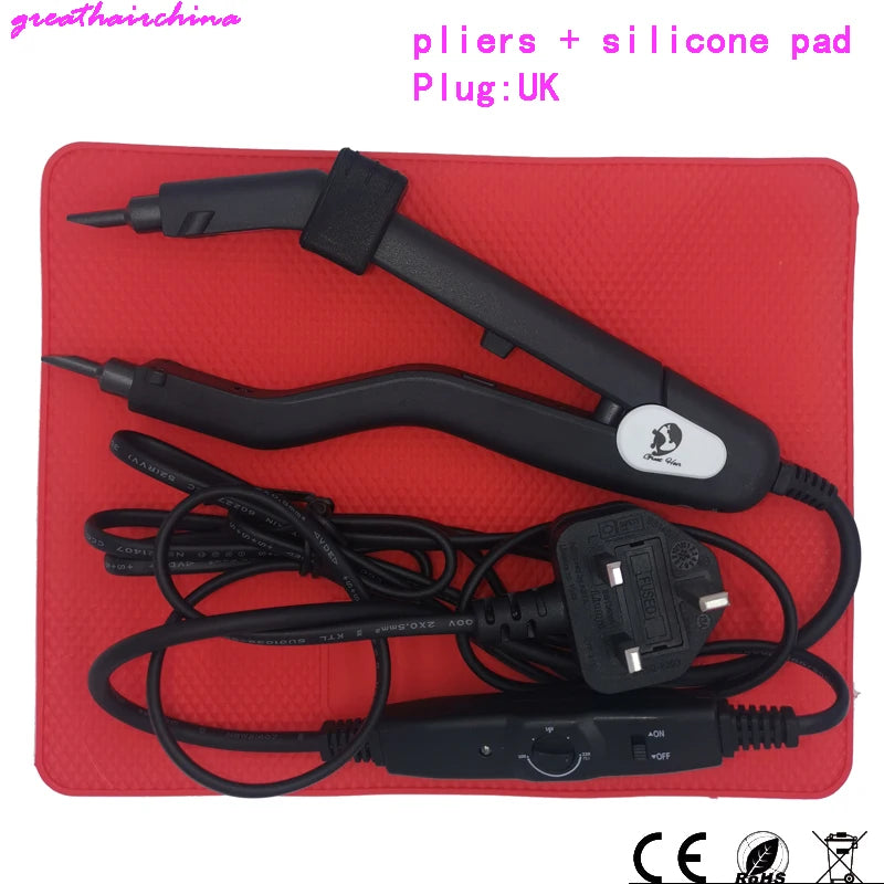 1Pcs Adjustable Temperature 220℃ Professional Hair Extension  Fusion Iron Heat Hair Connectors  Keratin Melting Tool