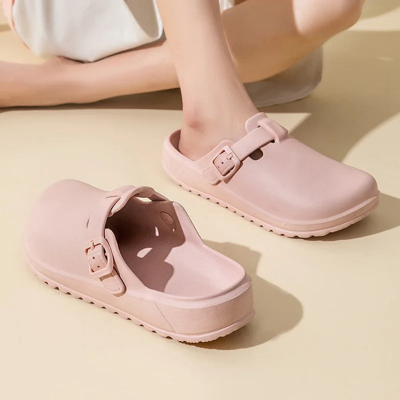 Pallene Women Men Working Slippers Shoes Nurses Soft Eva Clogs Slides Anti-Slip Operating Room Lab Waterproof Medical Slippers