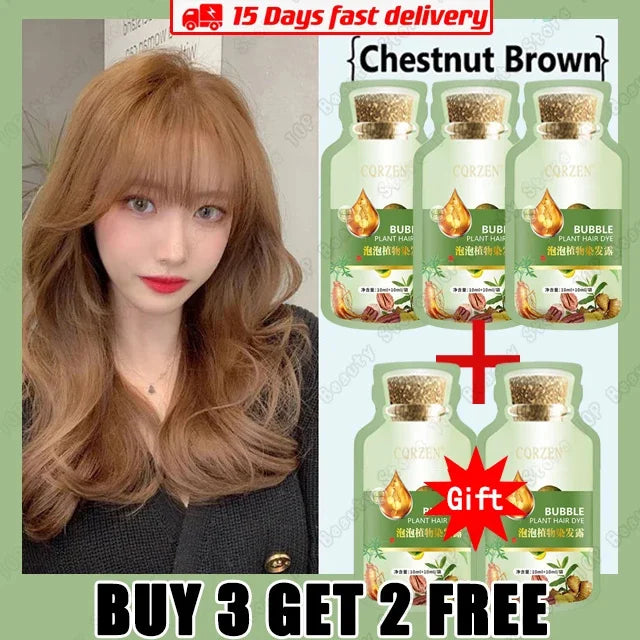 Natural Herbal Hair Dye Shampoo 5 Minutes