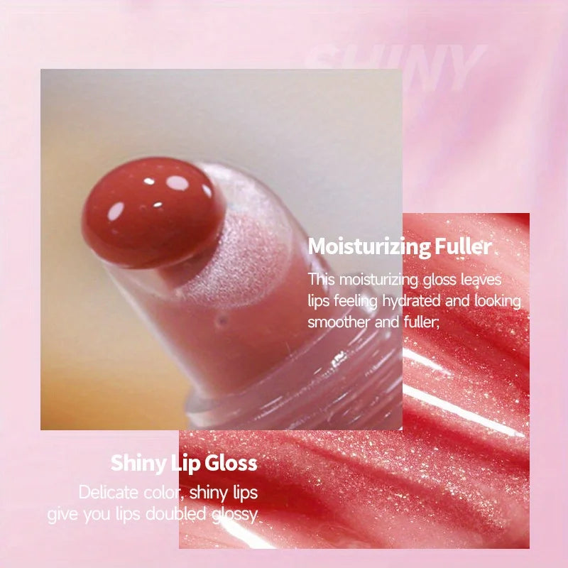 Shimmer Lip Oil Gloss for Fuller Lips
