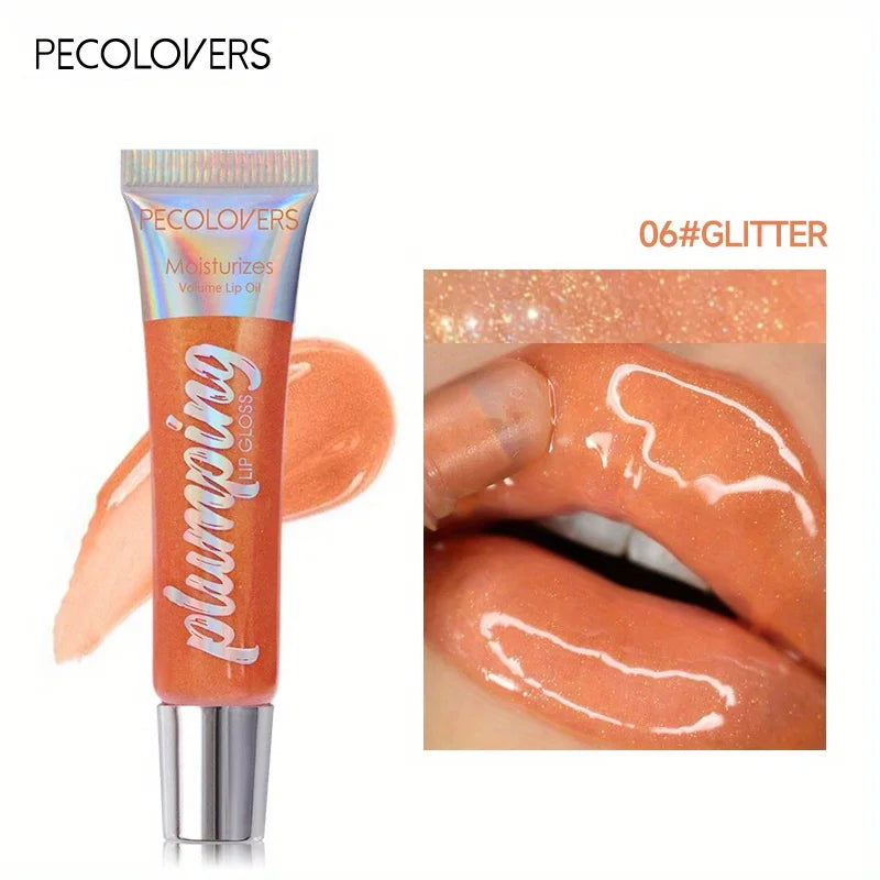 Shimmer Lip Oil Gloss for Fuller Lips