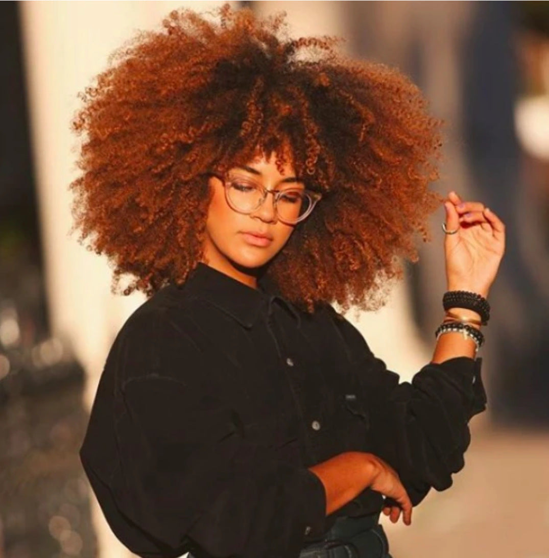 Short Curly African Wig