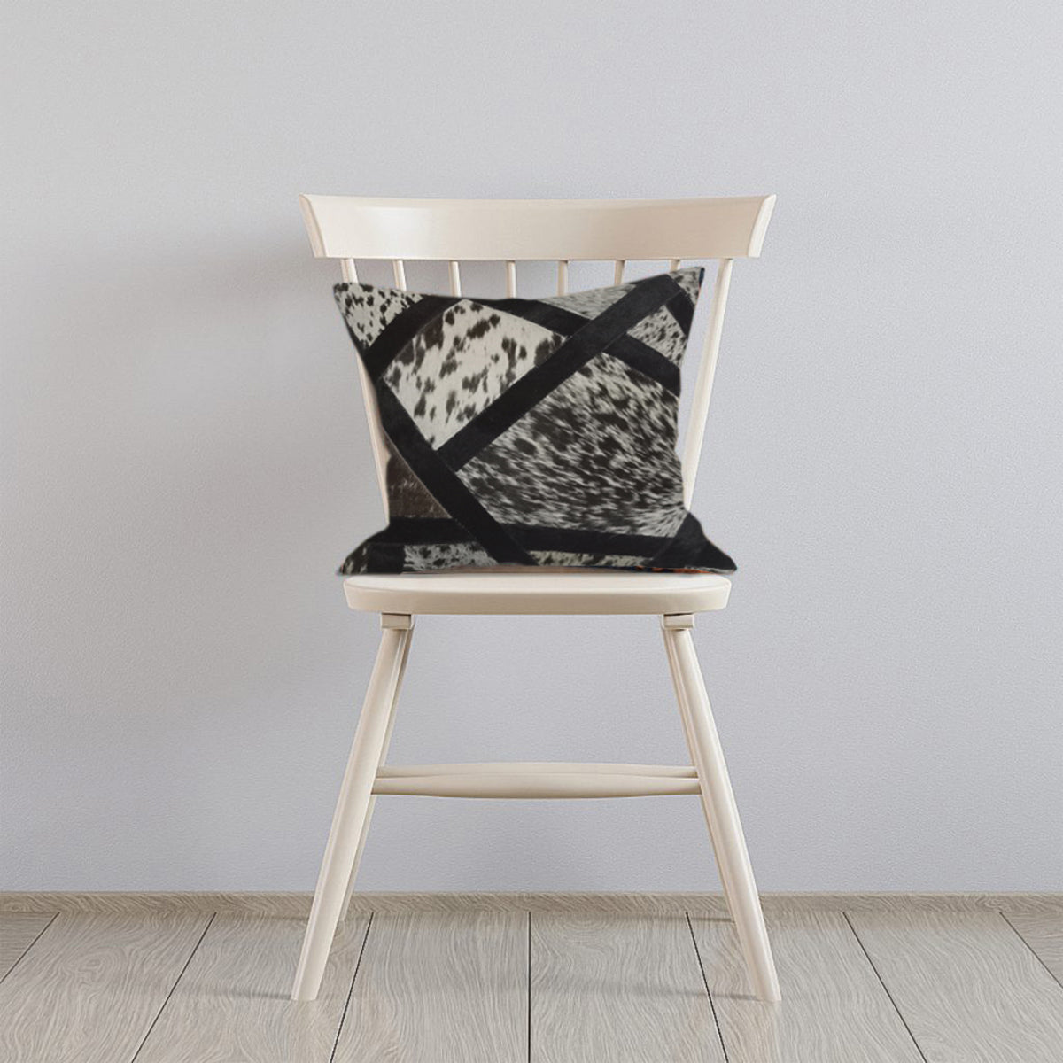Cowhide- Leather -Cotton- Seed- Cushion -Cover