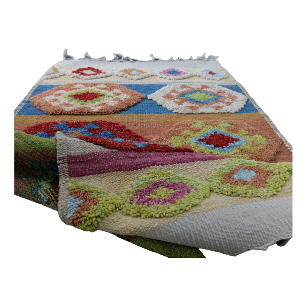 IKAT-Nomadic-Floral-Kilim-Rug