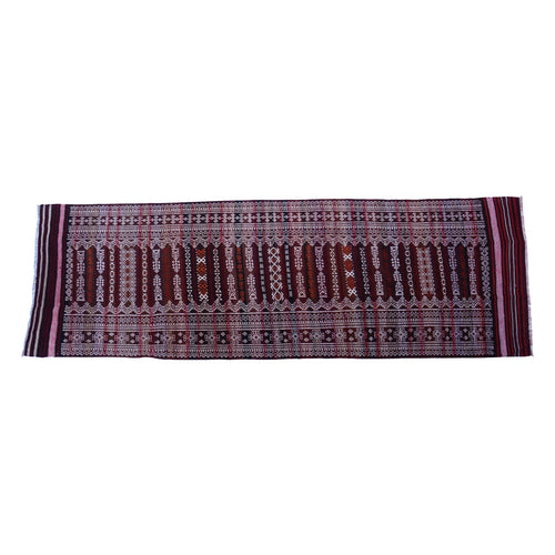 Baluch -Soumak- Dark- Tan -Vintage -Rug