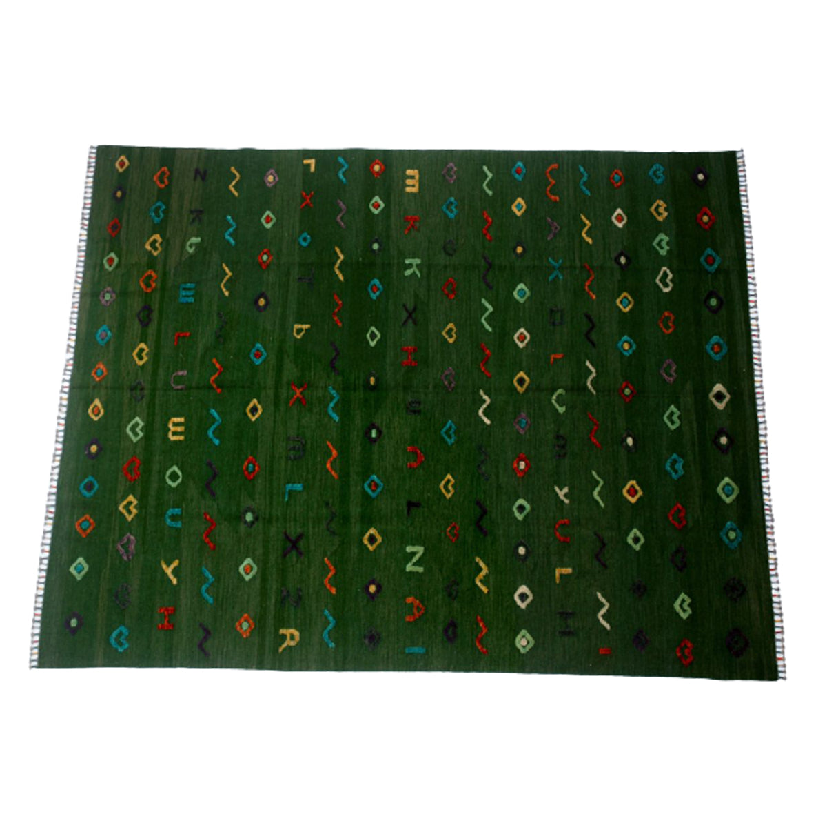 Berjista-Seaweed-Green-Kilim-Rug
