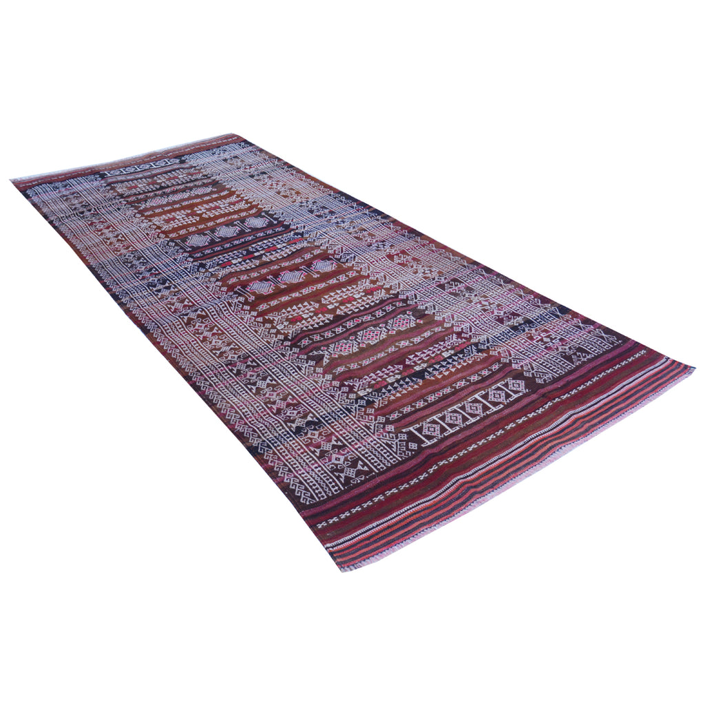 Baluch -Soumak -Copper- Rust- Vintage- Rug