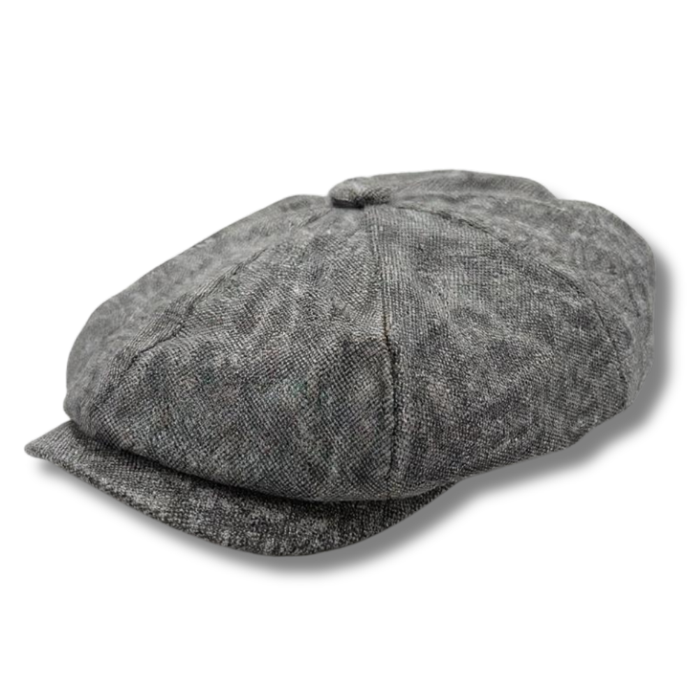 Wool Newsboy Hat Grey