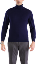 MENS NAVY PULLOVER TURTLENECK SWEATER-0