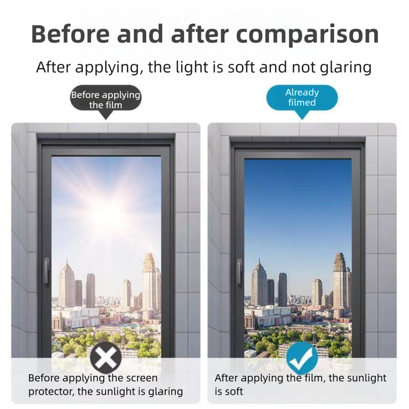 Black Privacy Window Film UPF 50+ 50cm x 2m