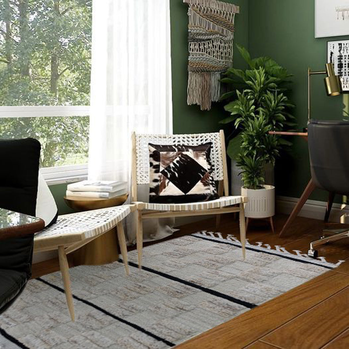 IKAT-Handwoven-Star-Dust-Kilim-Rug