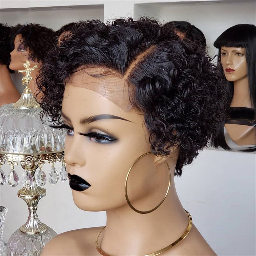 Wholesale European and American Small Curly Wigs