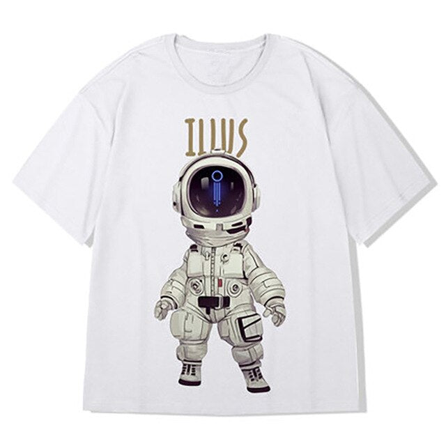 Men Cartoon Print Tees Summer Tshirts Mens Harajuku T Shirts Male hip hop tshirt Oversized Blakc Korean Clothes 5XL