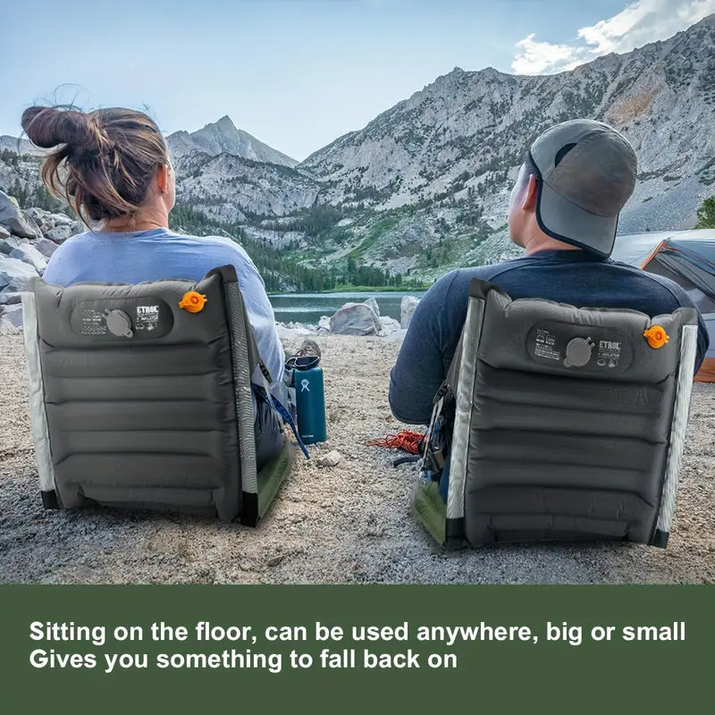 Portable Inflatable Camping Chair - Dark Gray