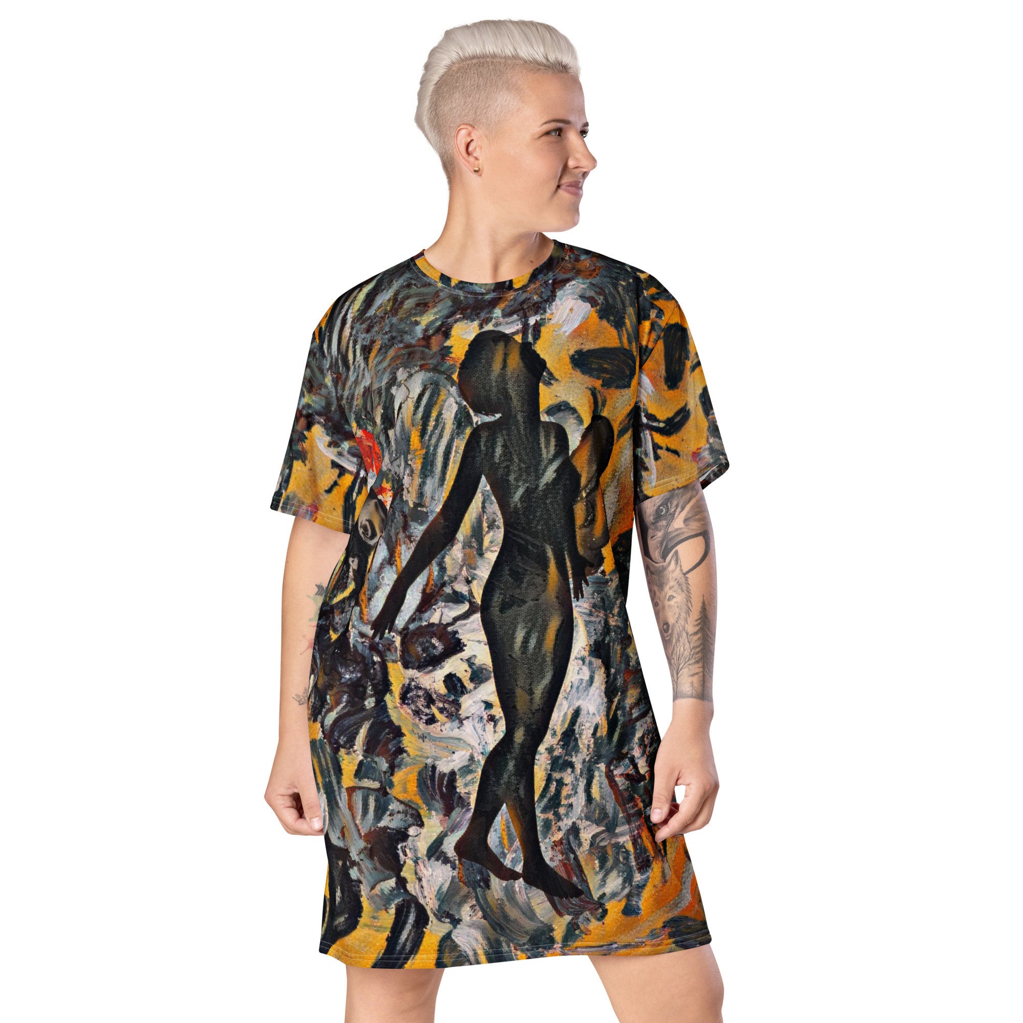 ANADYSIS ART T-shirt Dress by Gianneli