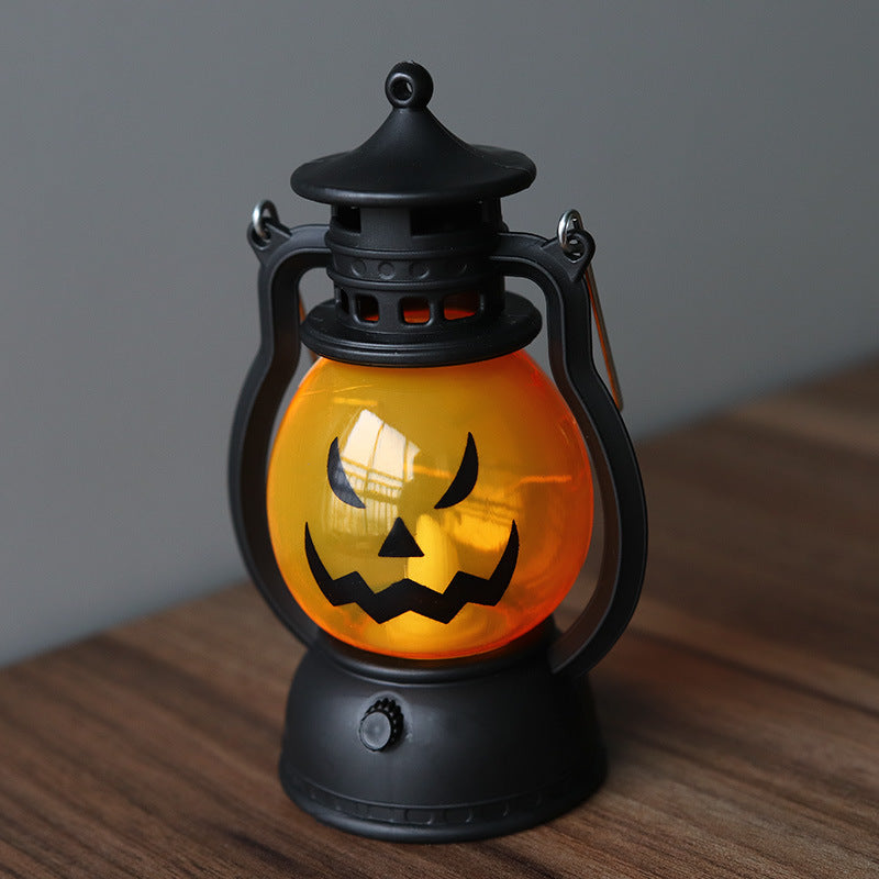 Halloween Vintage Hanging Oil Lamp Pumpkin Light 4pc