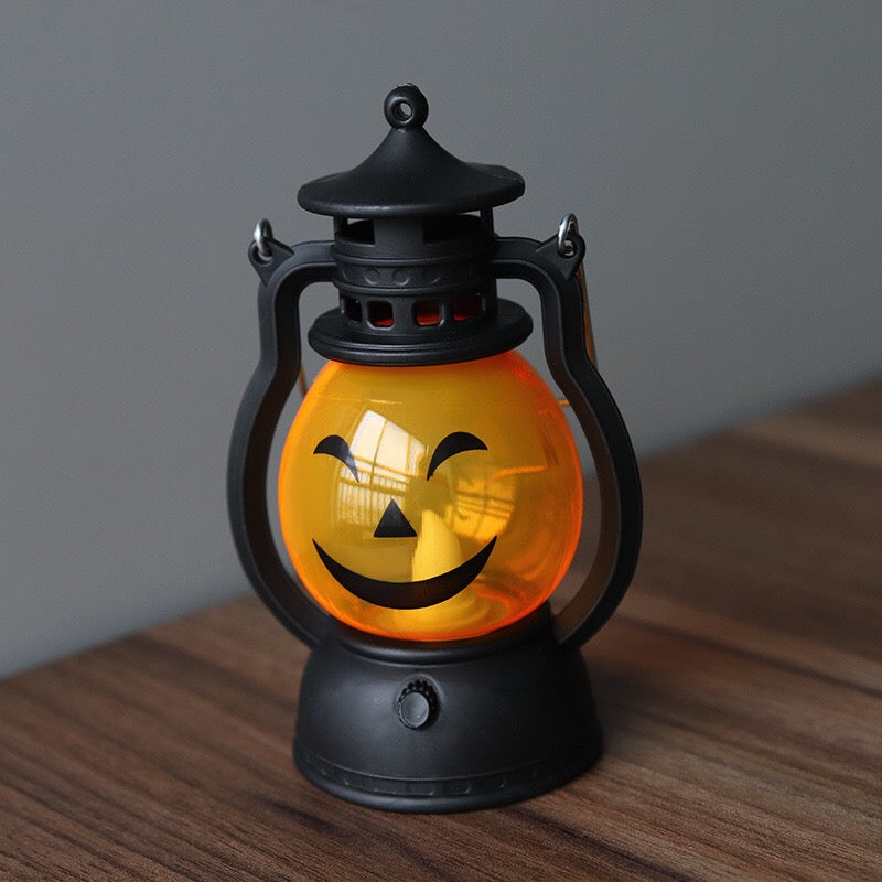 Halloween Vintage Hanging Oil Lamp Pumpkin Light 4pc