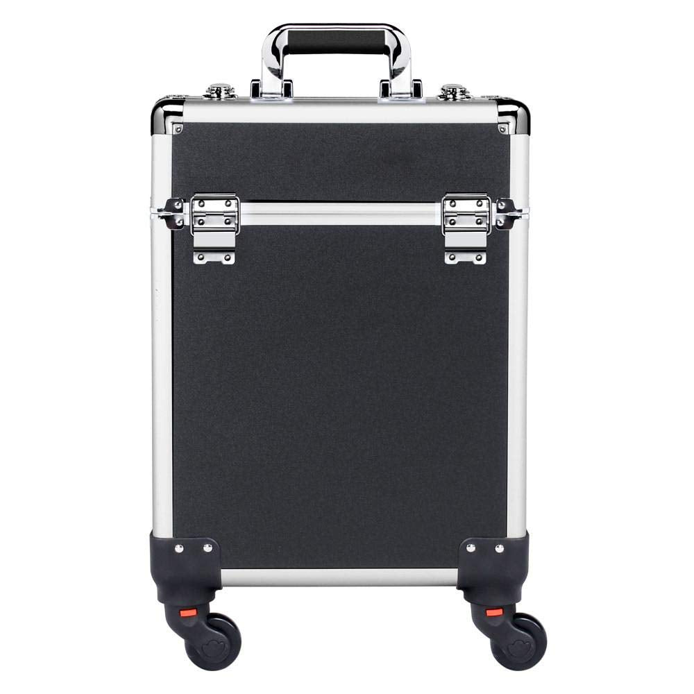 Rolling make-up suitcase