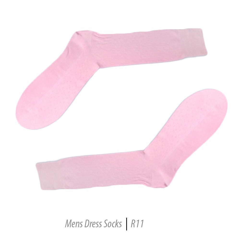 Men's Short Nylon Socks R11 - Pink-0