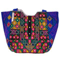 Handmade Antique Blue Stone Tote Bag